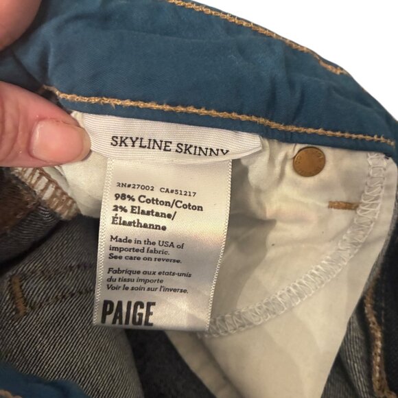 Paige Skyline Skinny Jeans size 31 - Picture 8 of 9